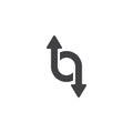 Spin arrows vector icon