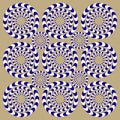 Spin Circles (Illusion) Royalty Free Stock Photo