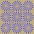 Spin Circles (Illusion) Royalty Free Stock Photo