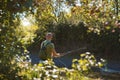 Spin fishing on a river