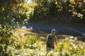 Spin fishing on a river