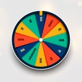 Spin fortune wheel of luck background