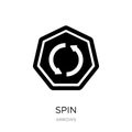 spin icon in trendy design style. spin icon isolated on white background. spin vector icon simple and modern flat symbol for web Royalty Free Stock Photo