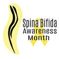 Spina Bifida Awareness Month, idea for a poster, banner or flyer on a medical theme