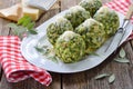 Spinach bread dumplings Royalty Free Stock Photo