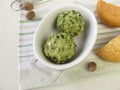 Spinach bread dumplings Royalty Free Stock Photo