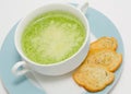 Spinach cream soup Royalty Free Stock Photo