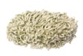 Spinach Dried Noodles Isolated