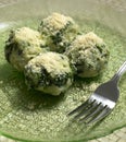 Spinach dumplings Royalty Free Stock Photo