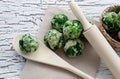 Spinach dumplings Royalty Free Stock Photo