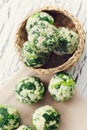 Spinach dumplings Royalty Free Stock Photo