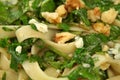 Spinach Fettucini Royalty Free Stock Photo