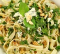 Spinach Fettucini Royalty Free Stock Photo