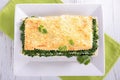 Spinach lasagne Royalty Free Stock Photo