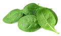 spinach leaves isolate on white background. Healthy food Royalty Free Stock Photo