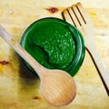 Spinach and peas purÃÂ©e Royalty Free Stock Photo