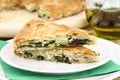 Spinach pie Royalty Free Stock Photo