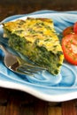 Spinach quiche Royalty Free Stock Photo