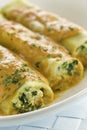 Spinach and ricotta cannelloni Royalty Free Stock Photo