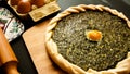 Spinach savory pie