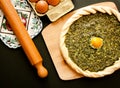 Spinach savory pie