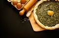 Spinach savory pie