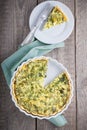 Spinache quiche, gluten free Royalty Free Stock Photo