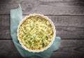 Spinache quiche, gluten free Royalty Free Stock Photo