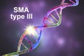 Spinal muscular atrophy, SMA, a genetic neuromuscular disorder Royalty Free Stock Photo