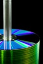 Spindle of CDs