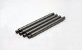 Spindle shafts after cnc turning. High precision part manufacturing. Royalty Free Stock Photo