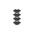 Spine Back Bone vector icon Royalty Free Stock Photo