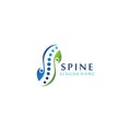 Spine chiropractic Care logo designs concept, Backbone Logo template