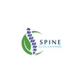 Spine chiropractic Care logo designs concept, Backbone Logo template