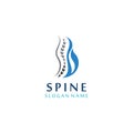 Spine chiropractic Care logo designs concept, Backbone Logo template