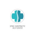 Spine chiropractic logo template