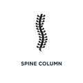 Spine column icon. Simple element illustration. Spine column con Royalty Free Stock Photo