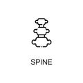 Spine flat icon