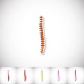 Spine. Flat sticker with shadow on white background Royalty Free Stock Photo