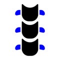Spine Vector Icon Royalty Free Stock Photo