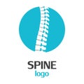 Spine logo template on a white background. Vector Illustrator Eps10 Royalty Free Stock Photo