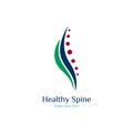 Spine Logo vector art Royalty Free Stock Photo