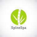 Spine Spa Abstract Vector Concept Icon or Logo