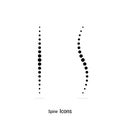 Spine vector icon Royalty Free Stock Photo