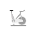 Spining bike workout accessory flat icon