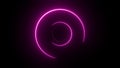 Spinn colorful glow strokes. Neon light circle Royalty Free Stock Photo