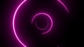 Spinn colorful glow strokes. Neon light circle Royalty Free Stock Photo