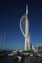 Spinnaker tower against the blue