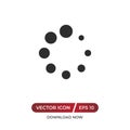 Spinner of dots icon in modern design style for web site and mobile app.