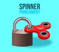 Spinner fidget illustration